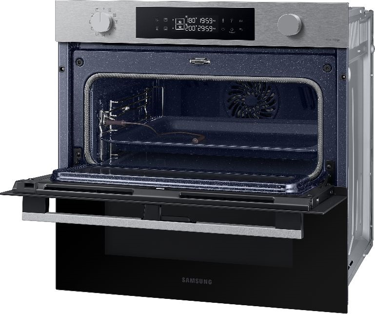 Samsung NV7B4535YAS/U3 inox, beépíthető, sütőtér: 76L, grill, légkeverés, pirolitikus, sütő