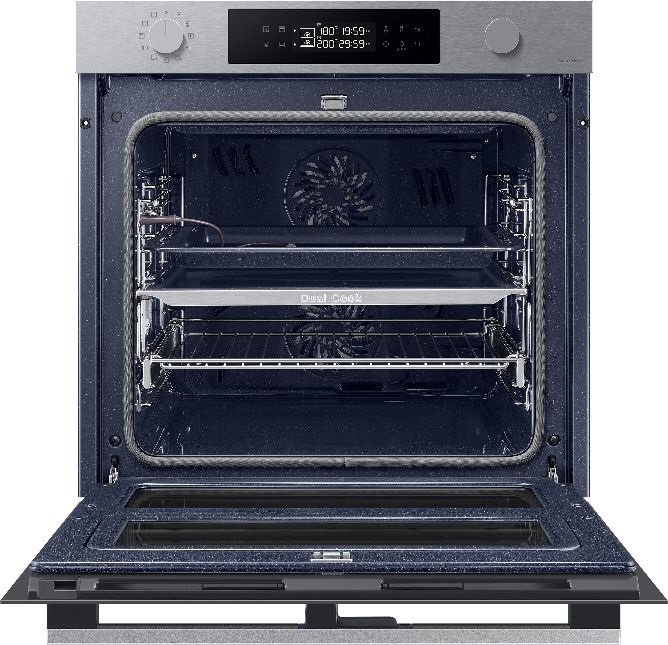 Samsung NV7B4535YAS/U3 inox, beépíthető, sütőtér: 76L, grill, légkeverés, pirolitikus, sütő