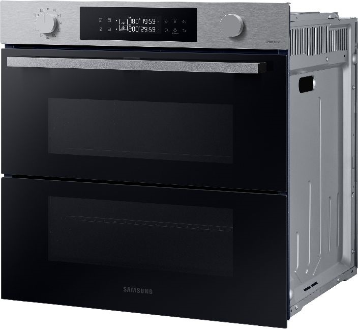 Samsung NV7B4535YAS/U3 inox, beépíthető, sütőtér: 76L, grill, légkeverés, pirolitikus, sütő
