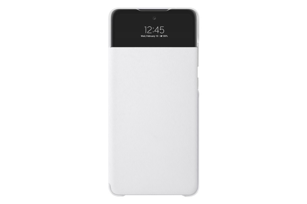 Samsung OSAM-EF-EA725PWEG Galaxy A72 s-view fehér oldalra nyíló tok