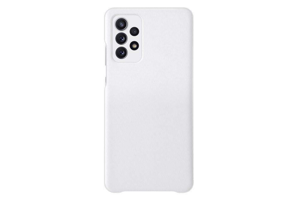 Samsung OSAM-EF-EA725PWEG Galaxy A72 s-view fehér oldalra nyíló tok
