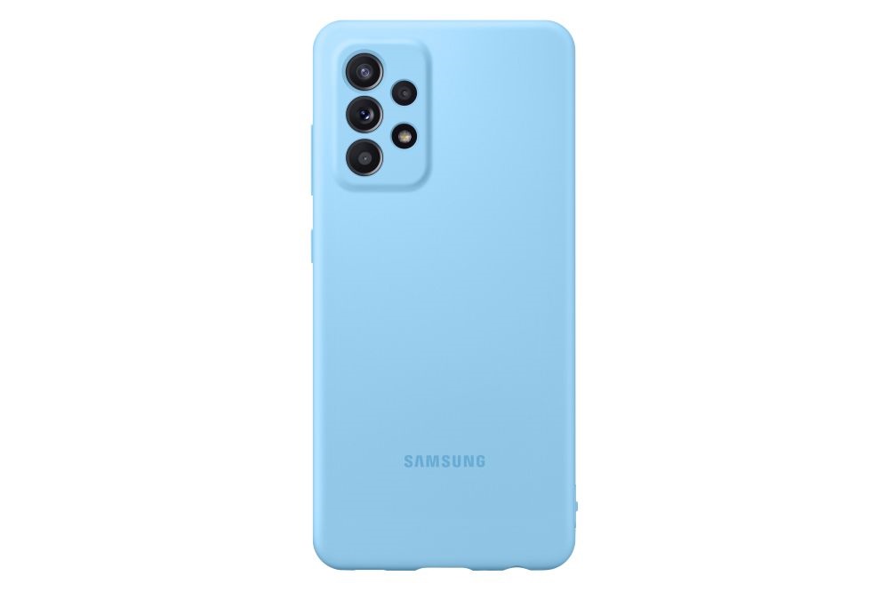 Samsung OSAM-EF-PA725TLEG Galaxy A72 kék szilikon védőtok