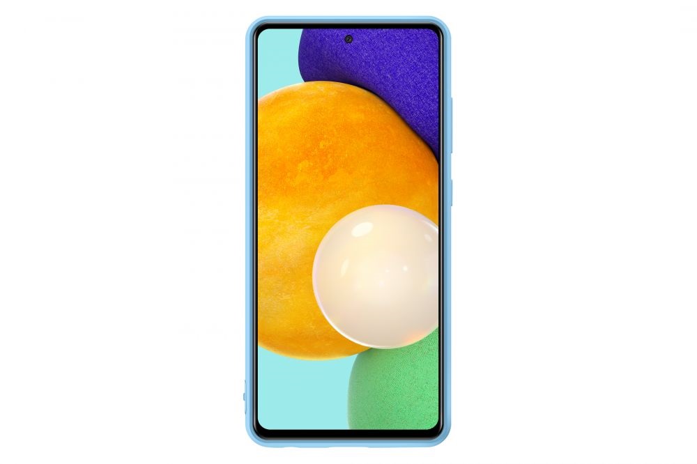 Samsung OSAM-EF-PA725TLEG Galaxy A72 kék szilikon védőtok