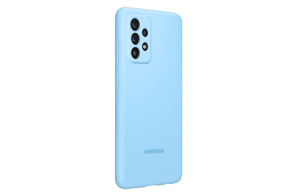 Samsung OSAM-EF-PA725TLEG Galaxy A72 kék szilikon védőtok