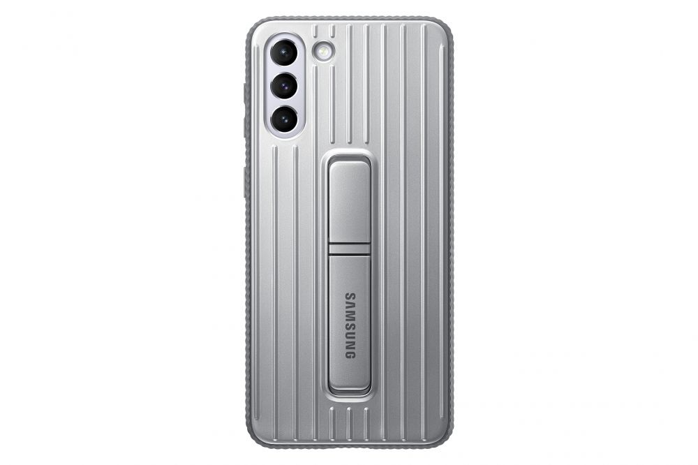 Samsung OSAM-EF-RG996CJEG Galaxy S21 Plus protective stand világosszürke tok