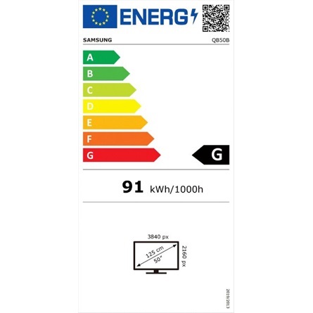 Samsung 50" QBB Quantum Processor Signage 4K UHD VA smart LED LFD kijelző