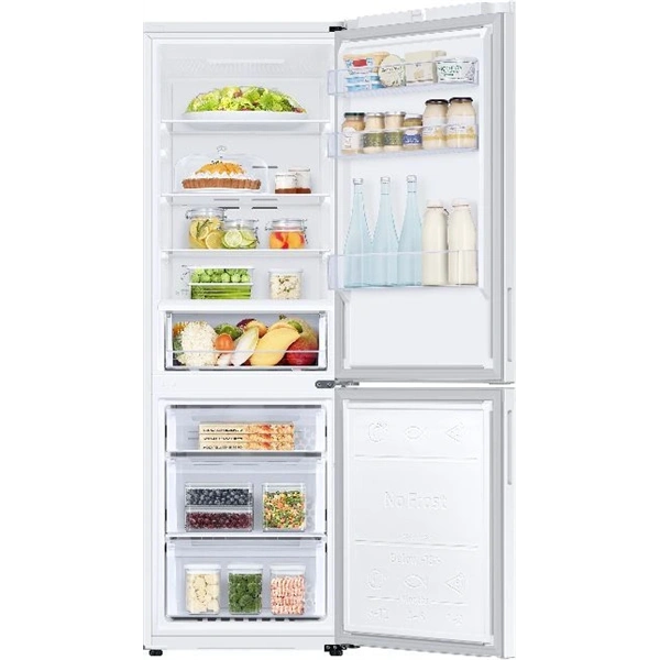 Samsung RB33B610EWW/EF fehér, alulfagyasztós, Hűtő:230L, Fagyasztó:114L, hűtőszekrény (Használt - A)