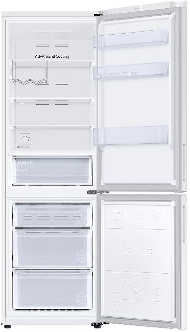 Samsung RB33B612EWW/EF fehér, alulfagyasztós, Hűtő:230L, Fagyasztó:114L, hűtőszekrény