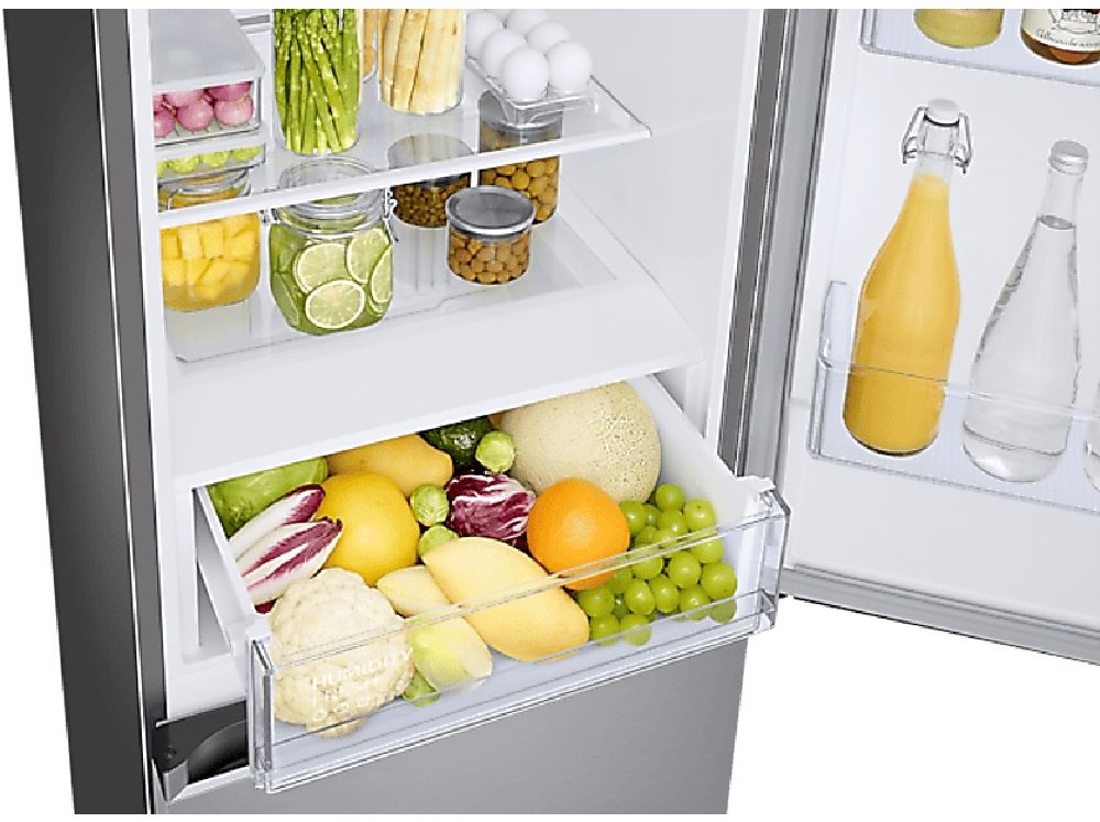 Samsung RB34C600ESA/EF fémes grafit, alulfagyasztós, Hűtő:230L, Fagyasztó:114L, No frost hűtőszekrény (Újszerű)