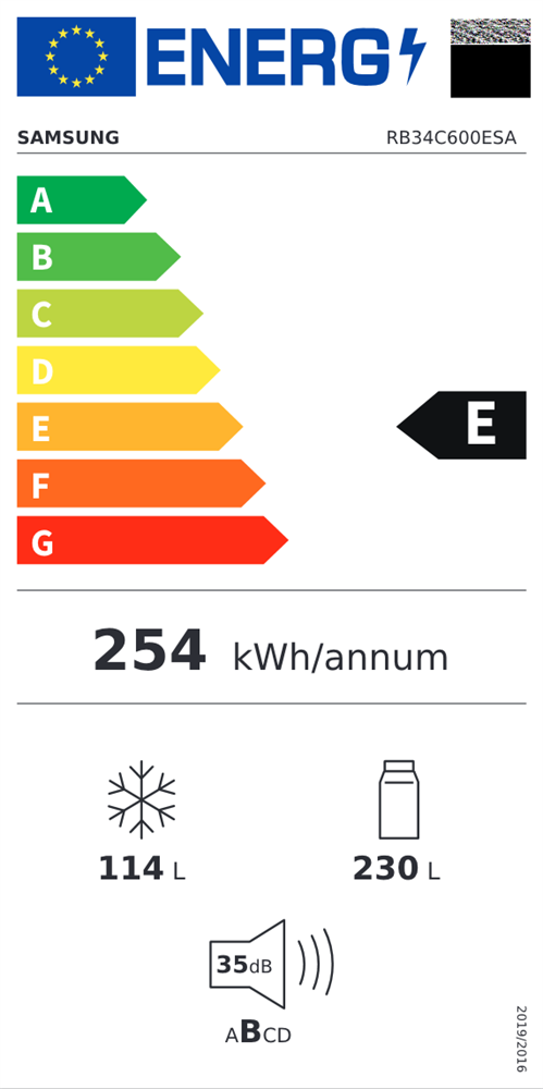 Samsung RB34C600ESA/EF fémes grafit, alulfagyasztós, Hűtő:230L, Fagyasztó:114L, No frost hűtőszekrény (Újszerű)