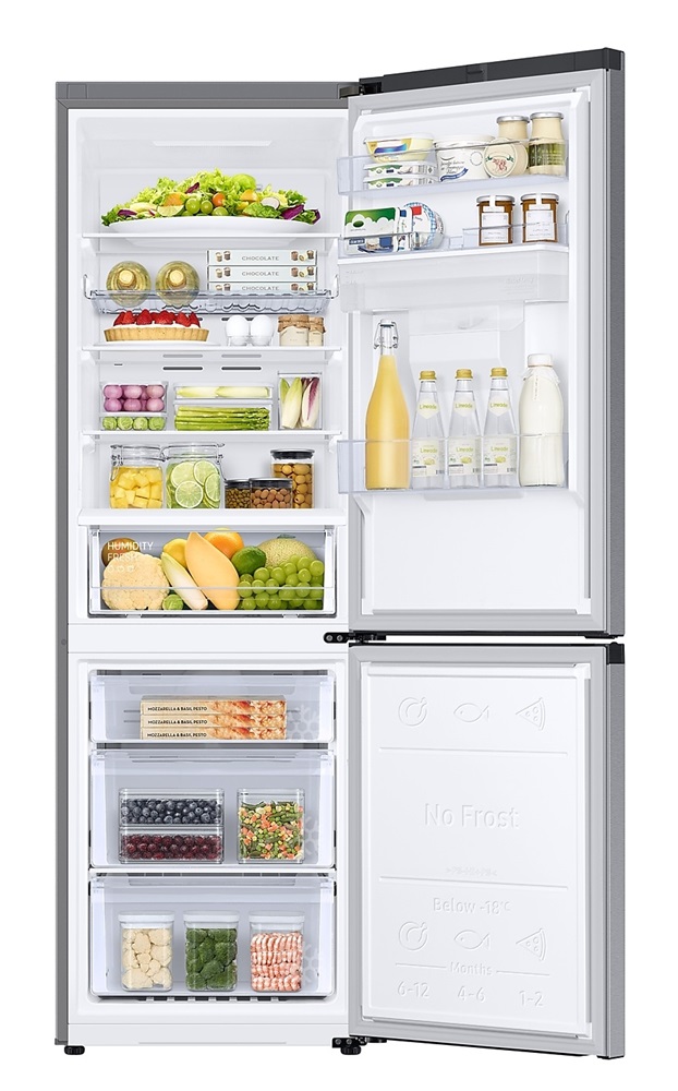 Samsung RB34C632DSA/EF inox, alulfagyasztós, Hűtő:227L, Fagyasztó:114L, hűtőszekrény