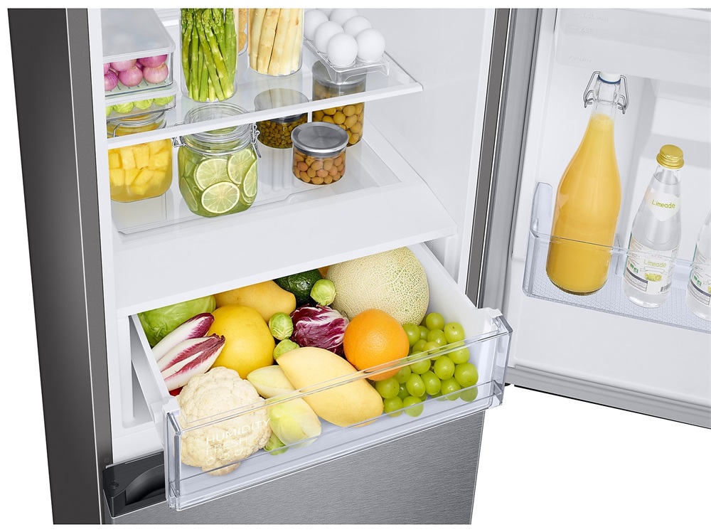 Samsung RB34C632ESA/EF inox, alulfagyasztós, Hűtő:227L, Fagyasztó:114L, hűtőszekrény