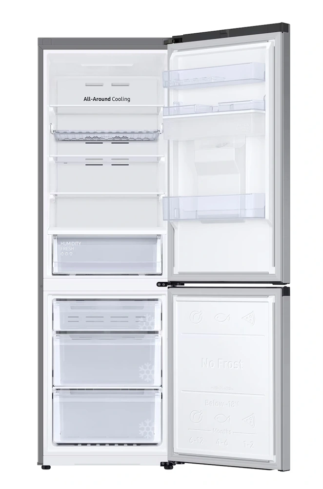 Samsung RB34C652ESA/EF, alulfagyasztós, Hűtő:227L, Fagyasztó:114L, No frost hűtőszekrény