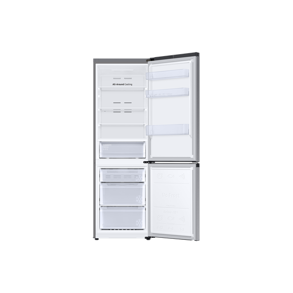 Samsung RB34C670DSA/EF inox, alulfagyasztós, Hűtő:230L, Fagyasztó:114L, hűtőszekrény (Újszerű)