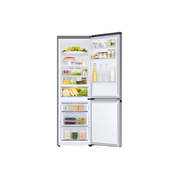 Samsung RB34C670DSA/EF inox, alulfagyasztós, Hűtő:230L, Fagyasztó:114L, hűtőszekrény (Újszerű)