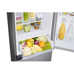 Samsung RB34C670DSA/EF inox, alulfagyasztós, Hűtő:230L, Fagyasztó:114L, hűtőszekrény (Újszerű)