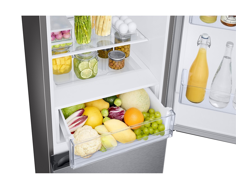 Samsung RB34C670DSA/EF inox, alulfagyasztós, Hűtő:230L, Fagyasztó:114L, hűtőszekrény (Újszerű)