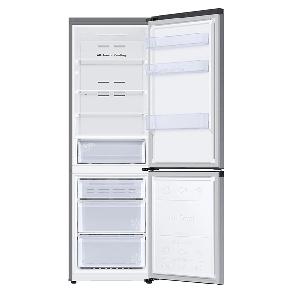 Samsung RB34C670DSA/EF inox, alulfagyasztós, Hűtő:230L, Fagyasztó:114L, hűtőszekrény (Használt - A)