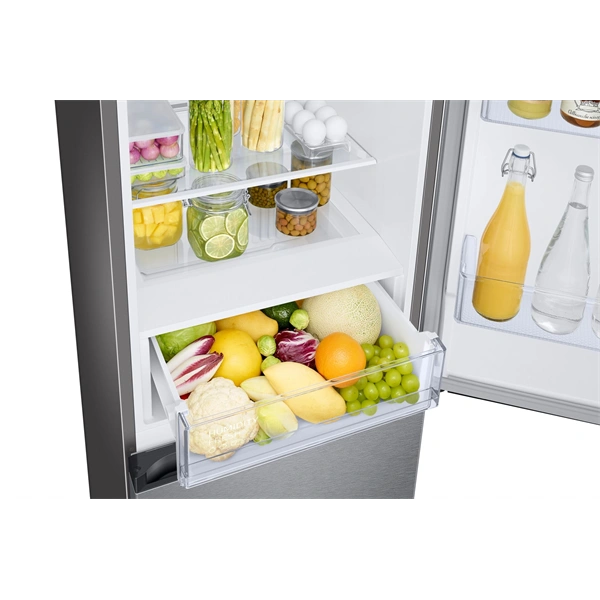 Samsung RB34C670DSA/EF inox, alulfagyasztós, Hűtő:230L, Fagyasztó:114L, hűtőszekrény (Használt - A)