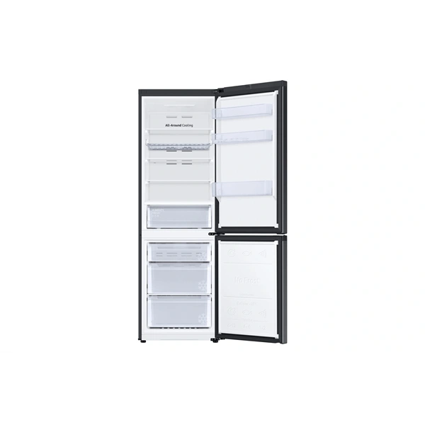 Samsung RB34C672DBN/EF fekete, alulfagyasztós, Hűtő:230L, Fagyasztó:114L, hűtőszekrény (Használt - B)