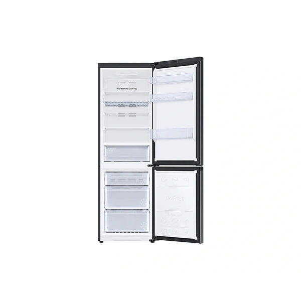Samsung RB34C672DBN/EF fekete, alulfagyasztós, Hűtő:230L, Fagyasztó:114L, hűtőszekrény (Használt - B)