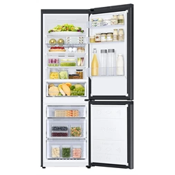 Samsung RB34C672DBN/EF fekete, alulfagyasztós, Hűtő:230L, Fagyasztó:114L, hűtőszekrény (Használt - B)