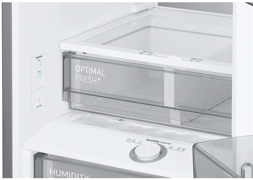 Samsung RB34C7B5D22/EF fekete, alulfagyasztós, Hűtő:230L, Fagyasztó:114L, hűtőszekrény (Használt - A)