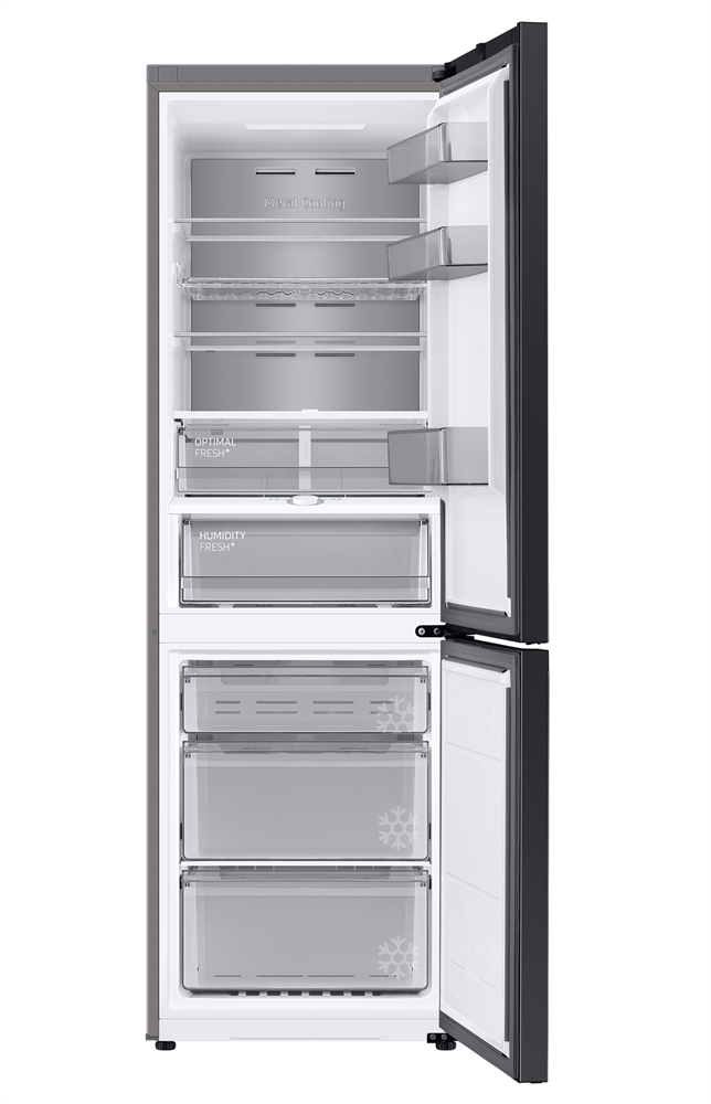 Samsung RB34C7B5DS9/EF inox, alulfagyasztós, Hűtő:230L, Fagyasztó:114L, hűtőszekrény