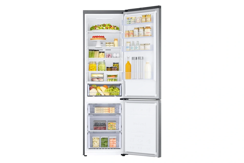 Samsung RB38C600CS9/EF inox, alulfagyasztós, Hűtő:276L, Fagyasztó:114L, hűtőszekrény (Használt - A)