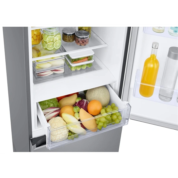 Samsung RB38C600CS9/EF inox, alulfagyasztós, Hűtő:276L, Fagyasztó:114L, hűtőszekrény (Használt - A)