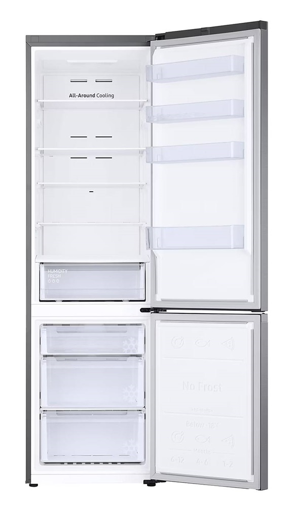 Samsung RB38C600CS9/EF inox, alulfagyasztós, Hűtő:276L, Fagyasztó:114L, hűtőszekrény