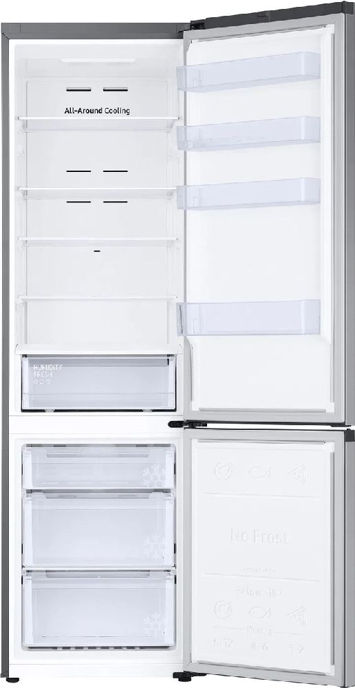 Samsung RB38C600ESA/EF inox, alulfagyasztós, Hűtő:276L, Fagyasztó:114L, hűtőszekrény