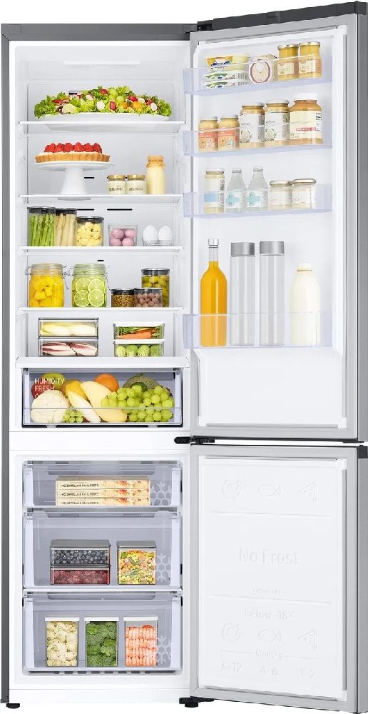 Samsung RB38C600ESA/EF inox, alulfagyasztós, Hűtő:276L, Fagyasztó:114L, hűtőszekrény