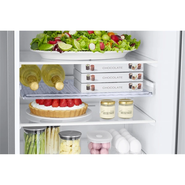 Samsung RB38C672CSA/EF grafit, alulfagyasztós, Hűtő:276L, Fagyasztó:114L, hűtőszekrény (Újszerű)