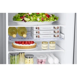 Samsung RB38C672CSA/EF grafit, alulfagyasztós, Hűtő:276L, Fagyasztó:114L, hűtőszekrény (Újszerű)