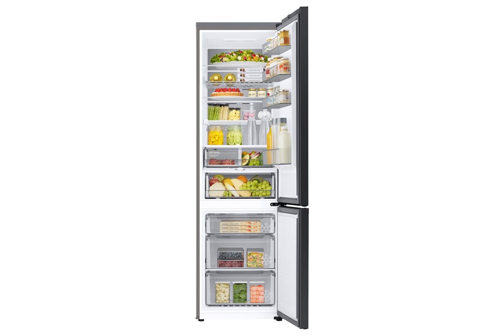 Samsung RB38C7B6CS9/EF inox, alulfagyasztós, Hűtő:276L, Fagyasztó:114L, hűtőszekrény (Használt - B)