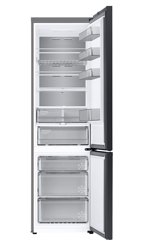 Samsung RB38C7B6CS9/EF inox, alulfagyasztós, Hűtő:276L, Fagyasztó:114L, hűtőszekrény (Használt - B)