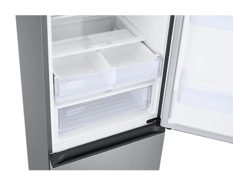 Samsung RB38T675DSA/EF inox, alulfagyasztós, Hűtő:276L, Fagyasztó:114L, No frost hűtőszekrény