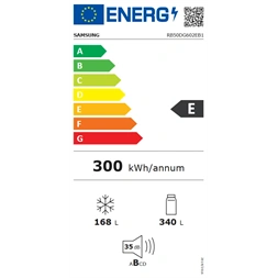 Samsung RB50DG602EB1EO alulfagyasztós, Hűtő:340L, Fagyasztó:168L, hűtőszekrény