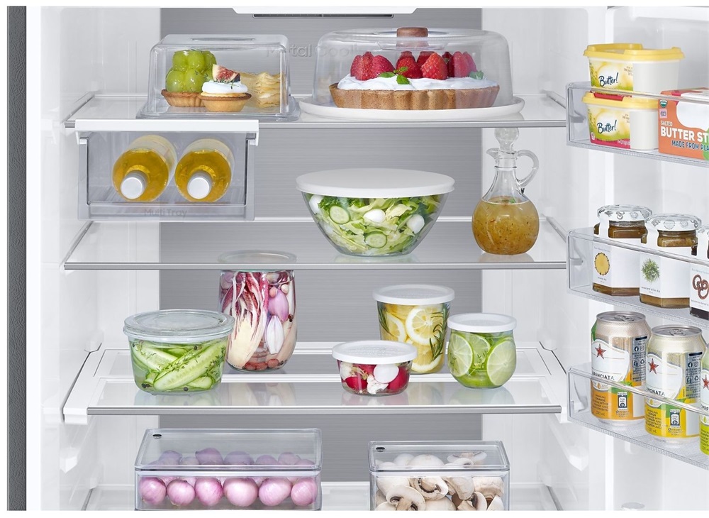 Samsung RB53DG706CS9EO inox, alulfagyasztós, Hűtő:370L, Fagyasztó:168L, No frost hűtőszekrény (Újszerű)
