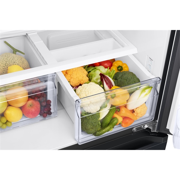 Samsung RF50C530EB1/EO fekete, Side-by-Side, Hűtő:330L, Fagyasztó:165L, Twin Cooling Plus hűtőszekrény