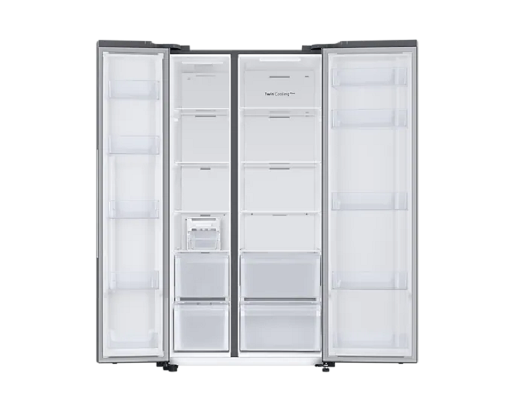 Samsung RS66A8100S9/EF ezüst, Side-by-Side, Hűtő:409L, Fagyasztó:243L, Twin Cooling Plus hűtőszekrény