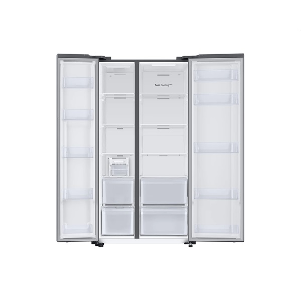 Samsung RS66A8101S9/EF ezüst, Side-by-Side, Hűtő:409L, Fagyasztó:243L, Twin Cooling Plus hűtőszekrény
