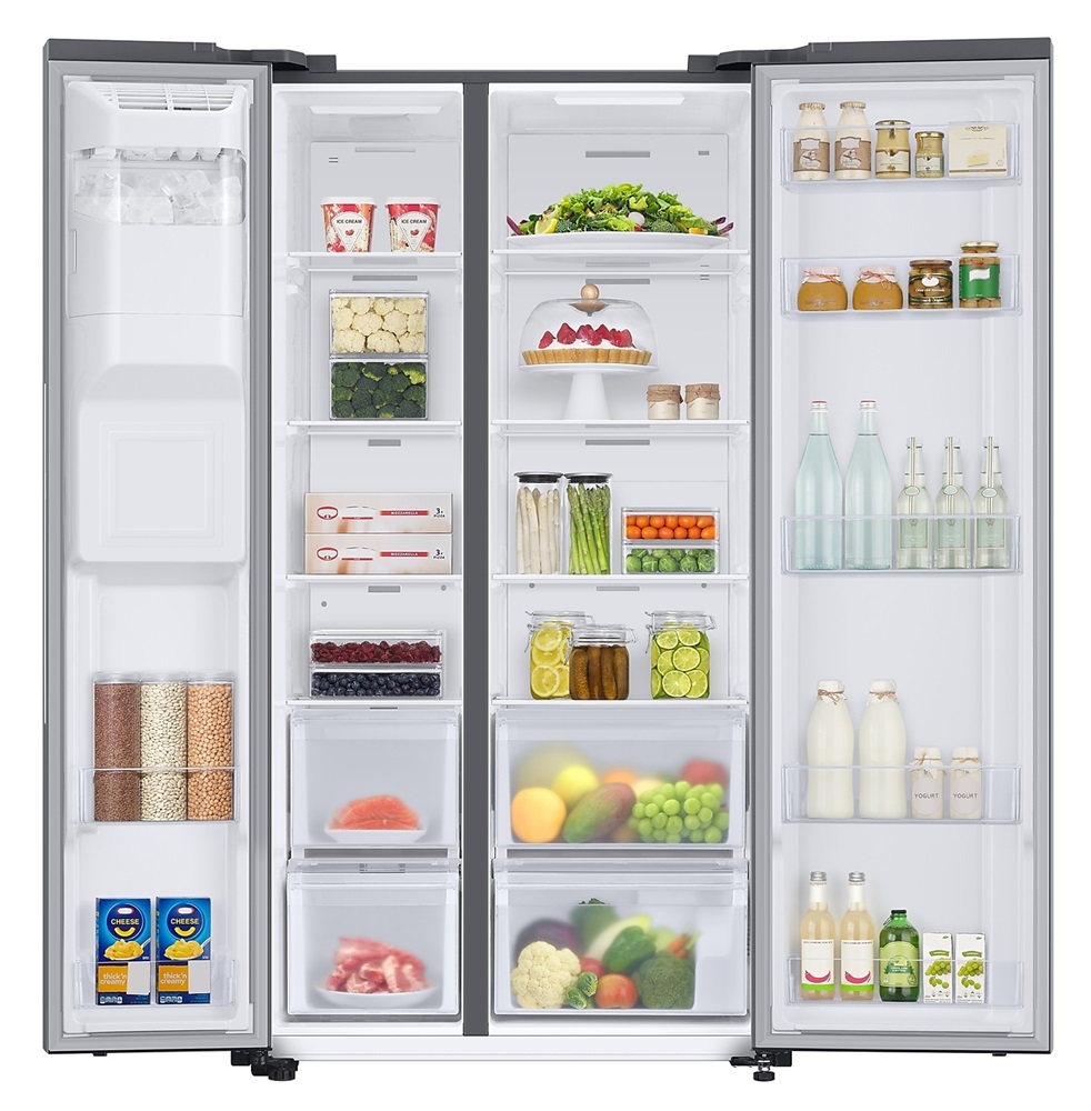 Samsung RS67A8810S9/EF inox, Side-by-Side, Hűtő:409L, Fagyasztó:225L, Twin Cooling Plus hűtőszekrény