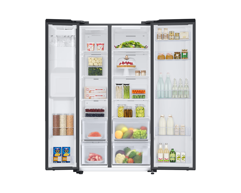 Samsung RS67A8811B1/EF fekete, Side-by-Side, Hűtő:409L, Fagyasztó:225L, Twin Cooling Plus hűtőszekrény