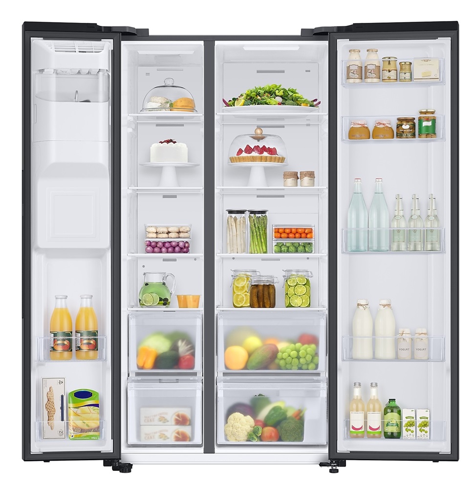 Samsung RS67A8811B1/EF fekete, Side-by-Side, Hűtő:409L, Fagyasztó:225L, Twin Cooling Plus hűtőszekrény