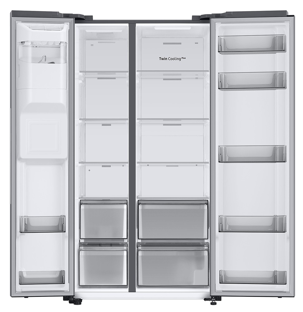 Samsung RS68A8821S9/EF ezüst, Side-by-Side, Hűtő:409L, Fagyasztó:225L, Twin Cooling Plus hűtőszekrény