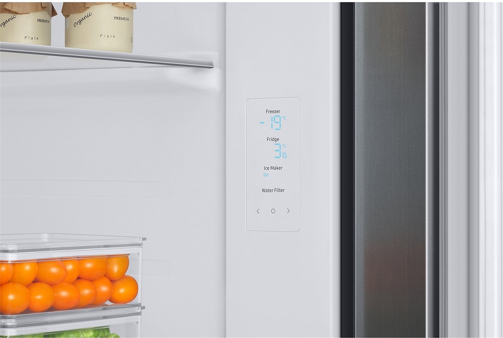 Samsung RS68A8821S9/EF ezüst, Side-by-Side, Hűtő:409L, Fagyasztó:225L, Twin Cooling Plus hűtőszekrény