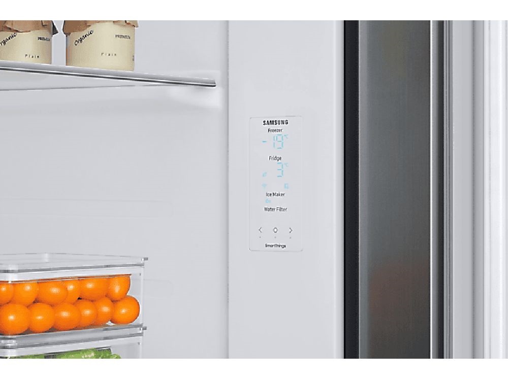 Samsung RS68CG883DS9EF ezüst, Side-by-Side, Hűtő:409L, Fagyasztó:225L, hűtőszekrény