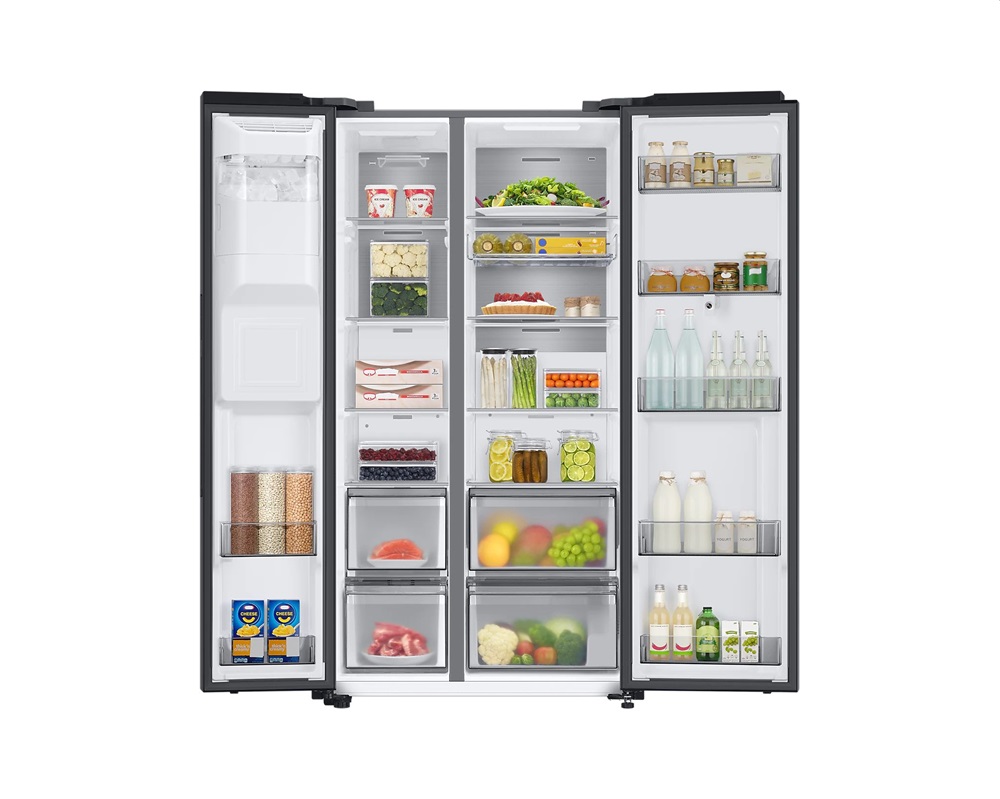 Samsung RS6HA8891B1/EF fekete, Side-by-Side, Hűtő:389L, Fagyasztó:225L, hűtőszekrény